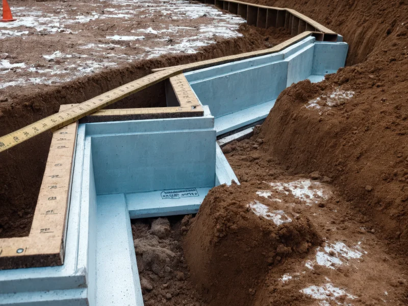 Frost Depth Foundation Protection Installation | MEC